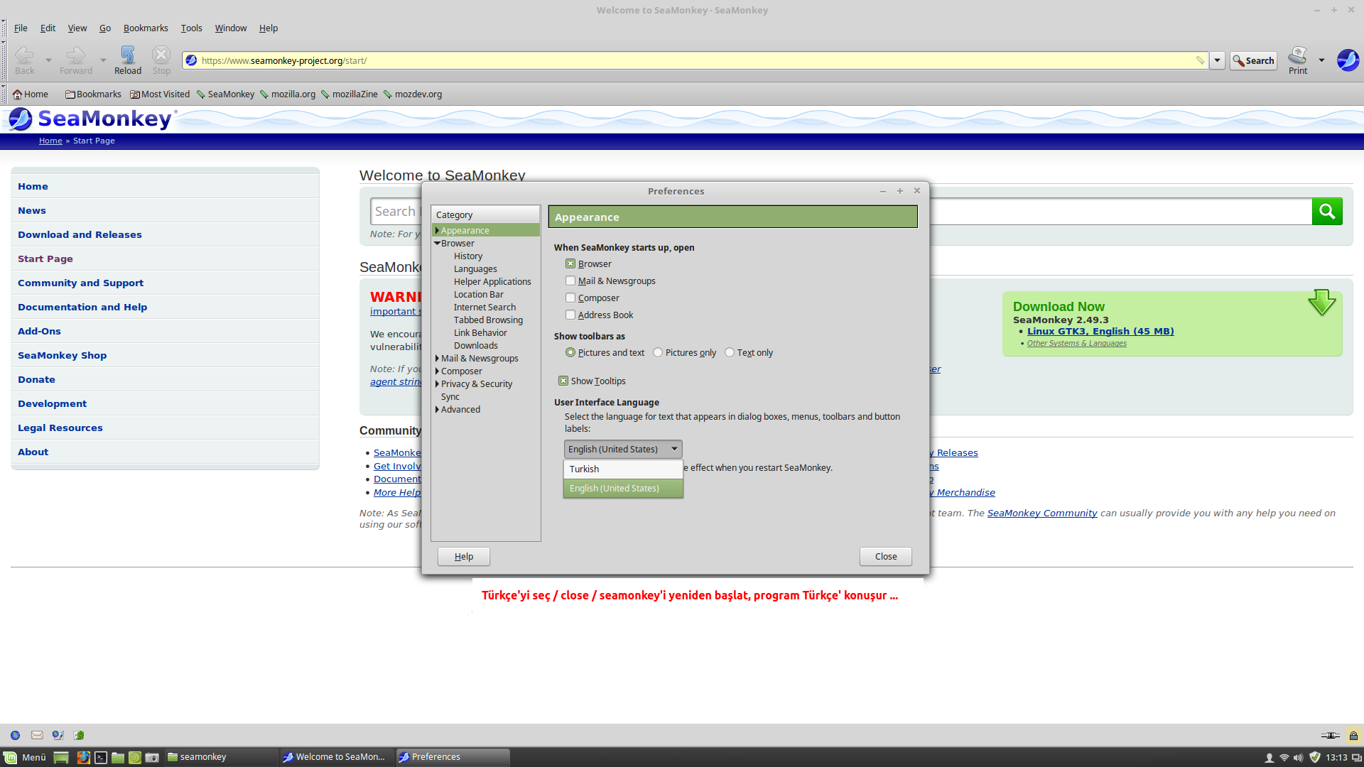 seamonkey_türkçe_indir_s7